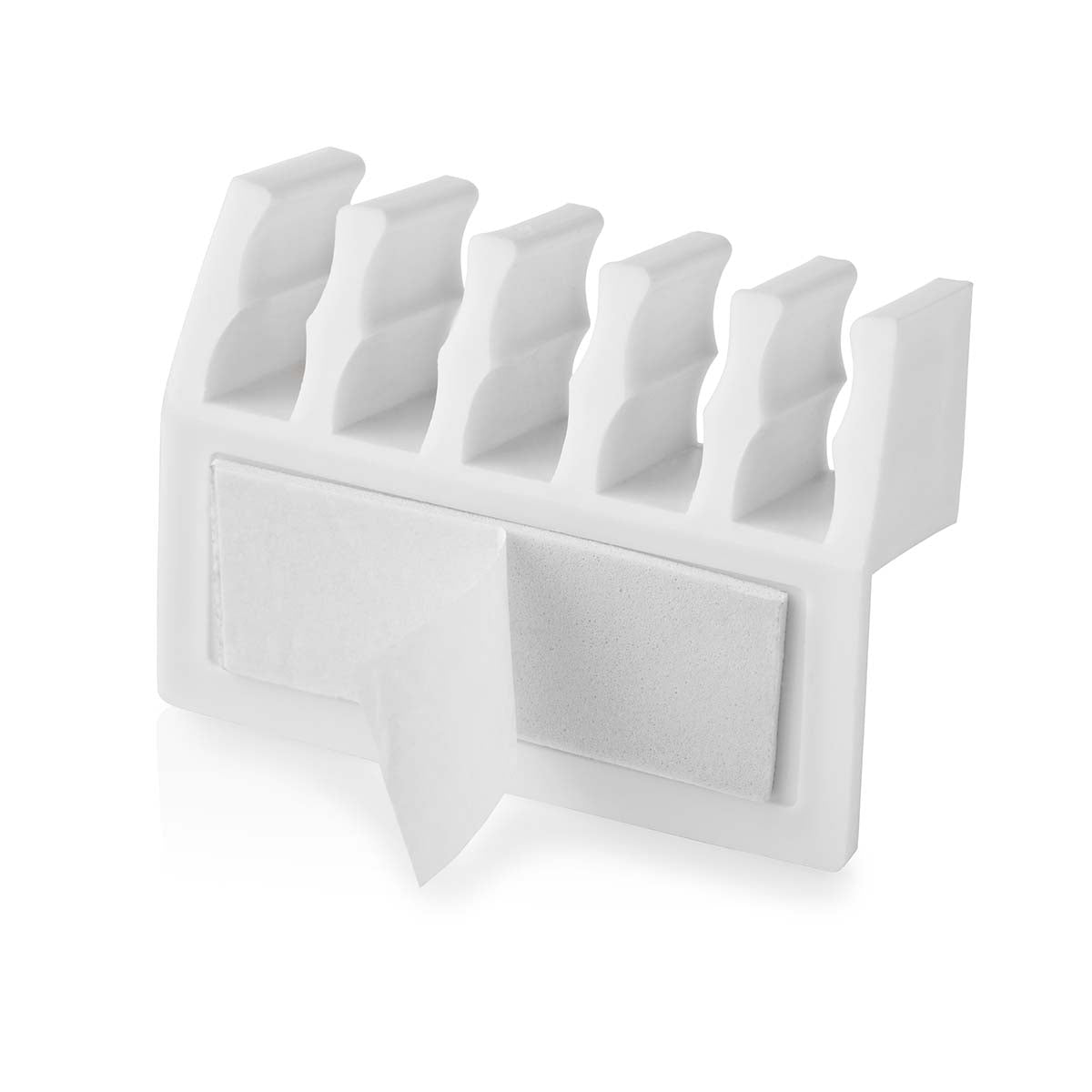 Cable Management | Cable clamp | Click and Go | 2 pcs. | Number of seats: 5 Discs | Maximum cable thickness: 7.1 mm | Polypropylene | White