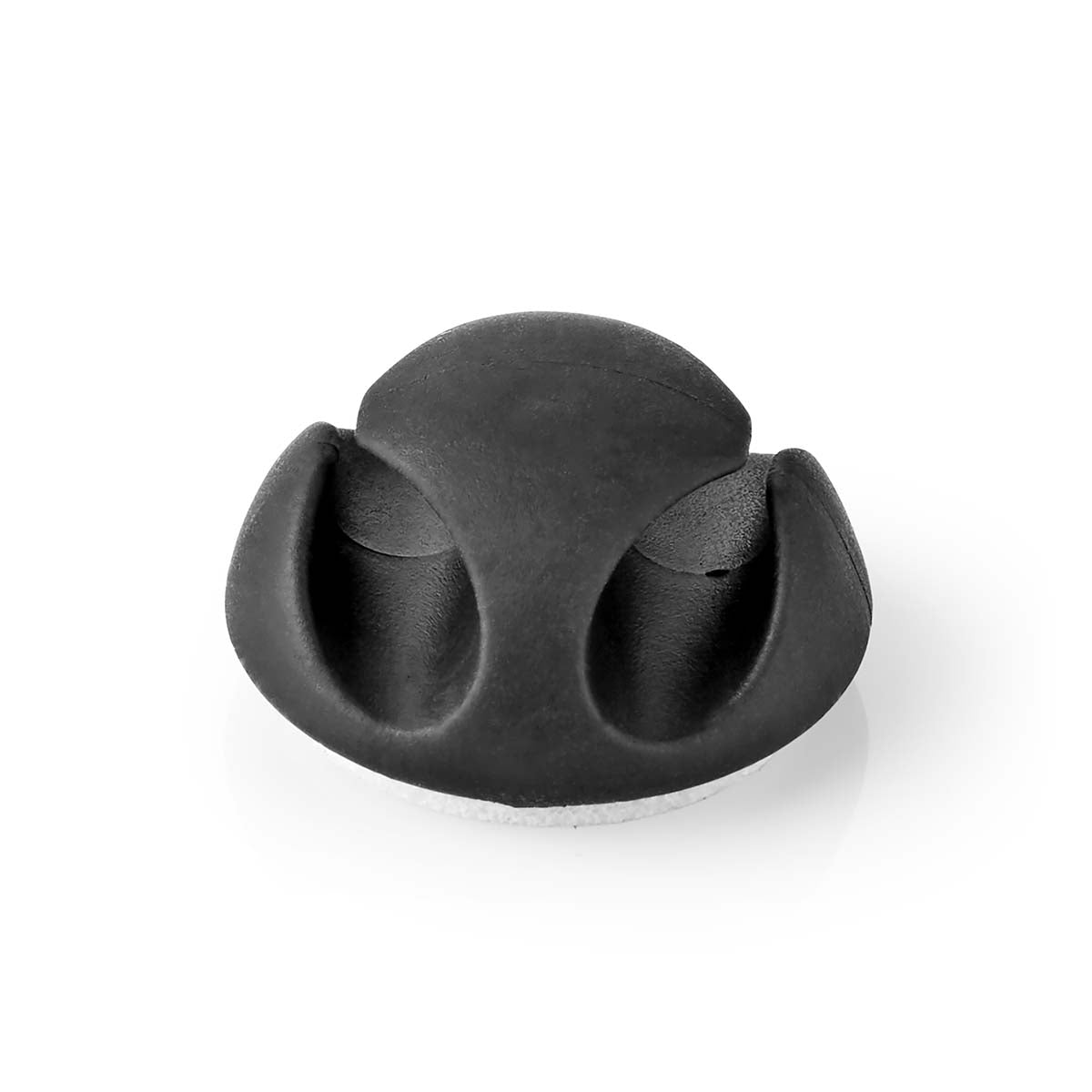 Cable Management | Cable clamp | Click and Go | 6 pcs. | Number of seats: 2 Discs | Maximum cable thickness: 5.3 mm | TPE | Black