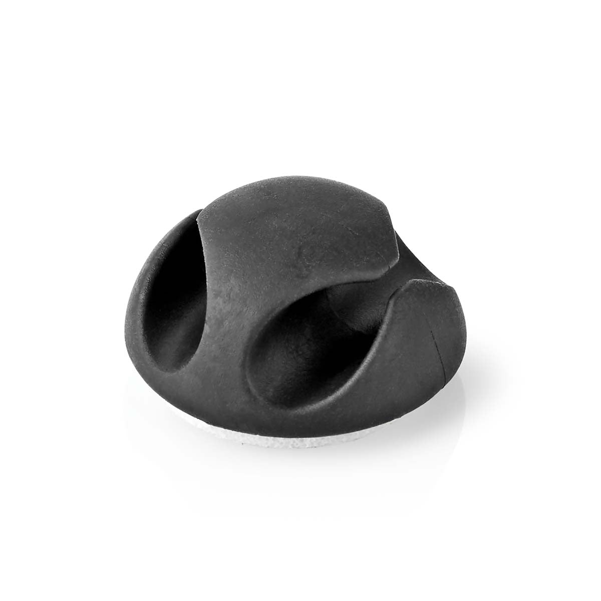 Cable Management | Cable clamp | Click and Go | 6 pcs. | Number of seats: 2 Discs | Maximum cable thickness: 5.3 mm | TPE | Black