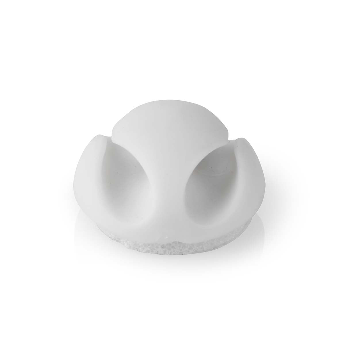 Cable Management | Cable clamp | Click and Go | 6 pcs. | Number of seats: 2 Discs | Maximum cable thickness: 5.3 mm | TPE | White