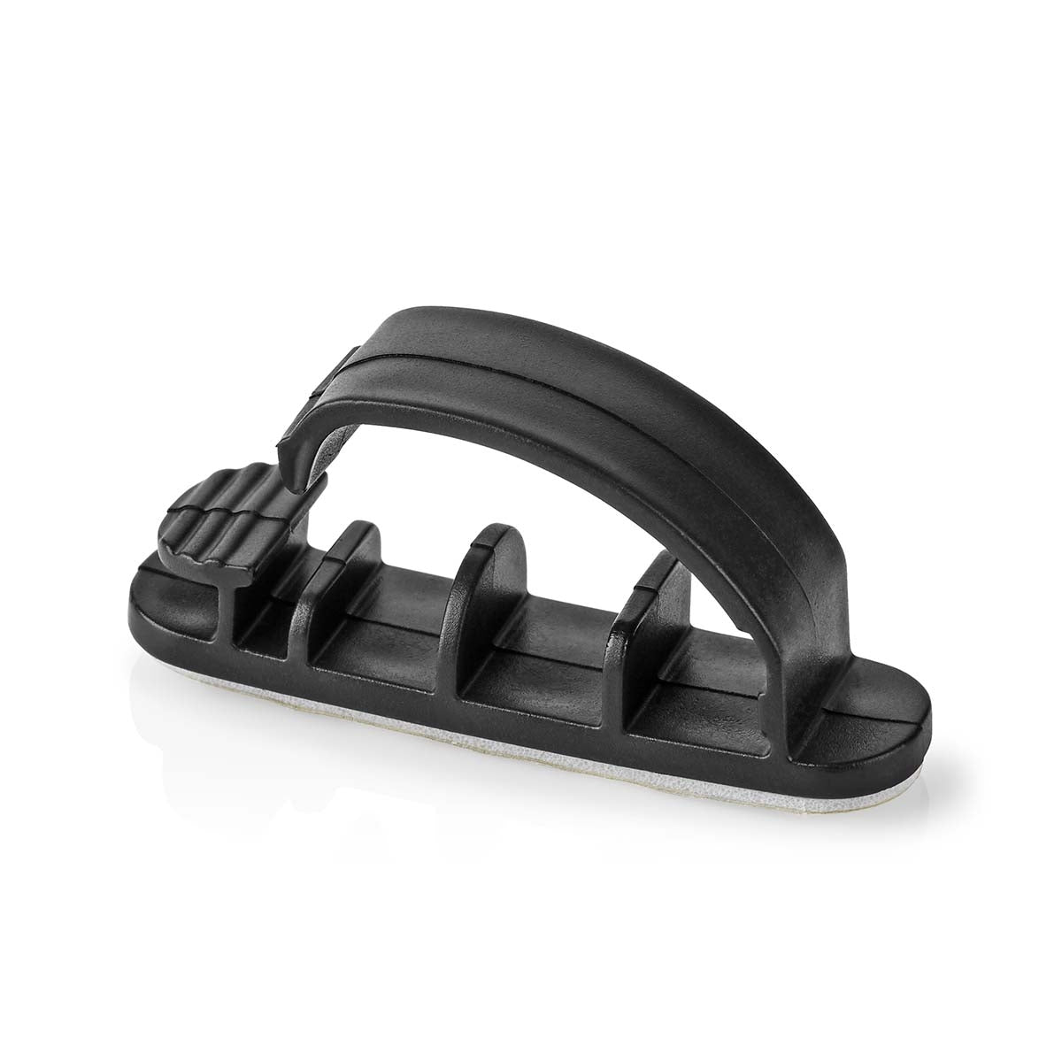 Cable Management | Cable clamp | Locked | 3 pcs. | Number of seats: 3 Discs | Maximum cable thickness: 7.5 mm | Polypropylene | Black