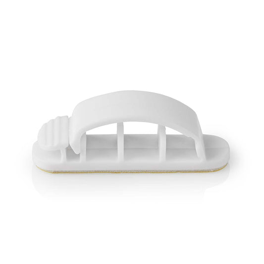 Cable Management | Cable clamp | Locked | 3 pcs. | Number of seats: 3 Discs | Maximum cable thickness: 7.5 mm | Polypropylene | White