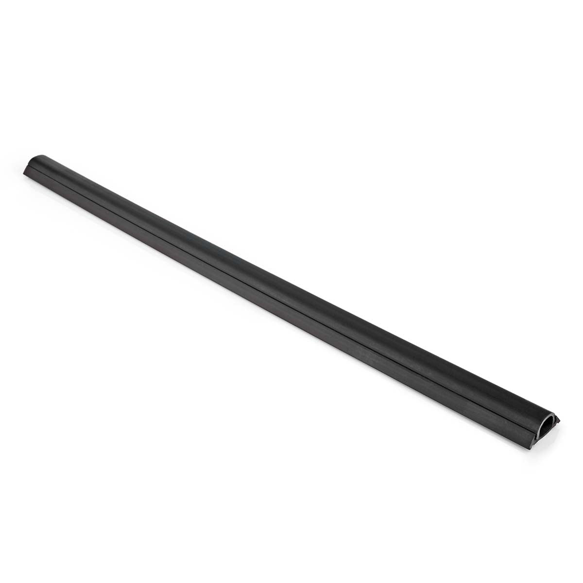 Cable Management Duct, PVC, Black, Fits 12mm Cables