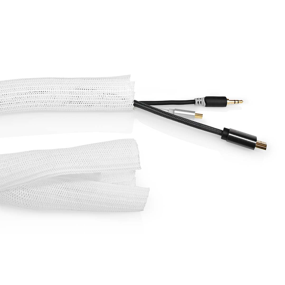Cable Management | Sleeve | 1 pc. | Maximum cable thickness: 30 mm | Nylon | White