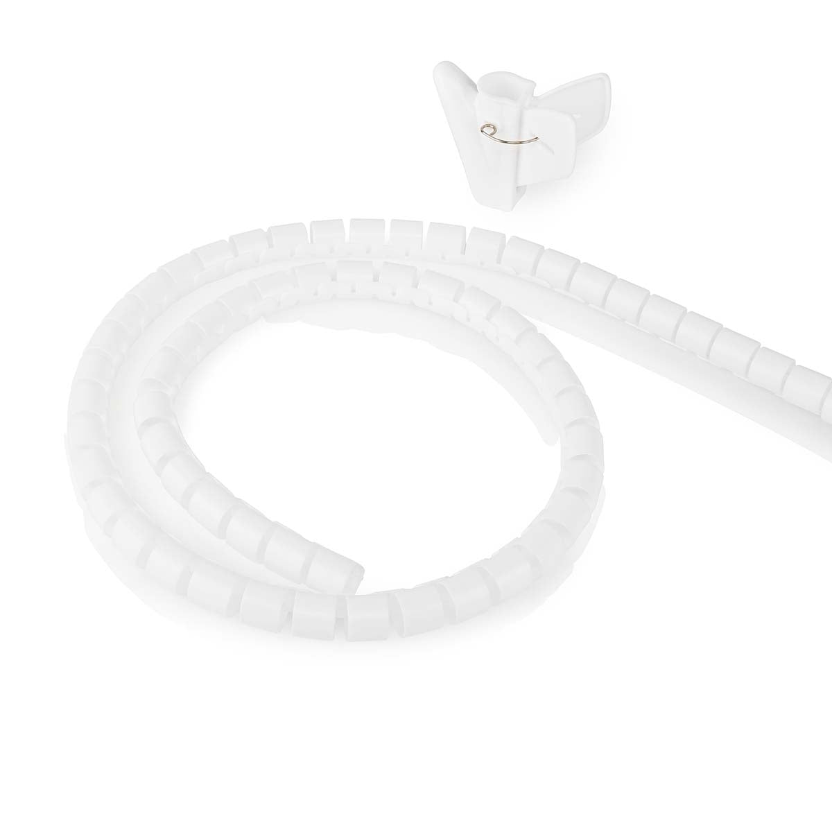 Cable Management | Spiral sleeve | 1 pc. | Maximum cable thickness: 16 mm | PE | White