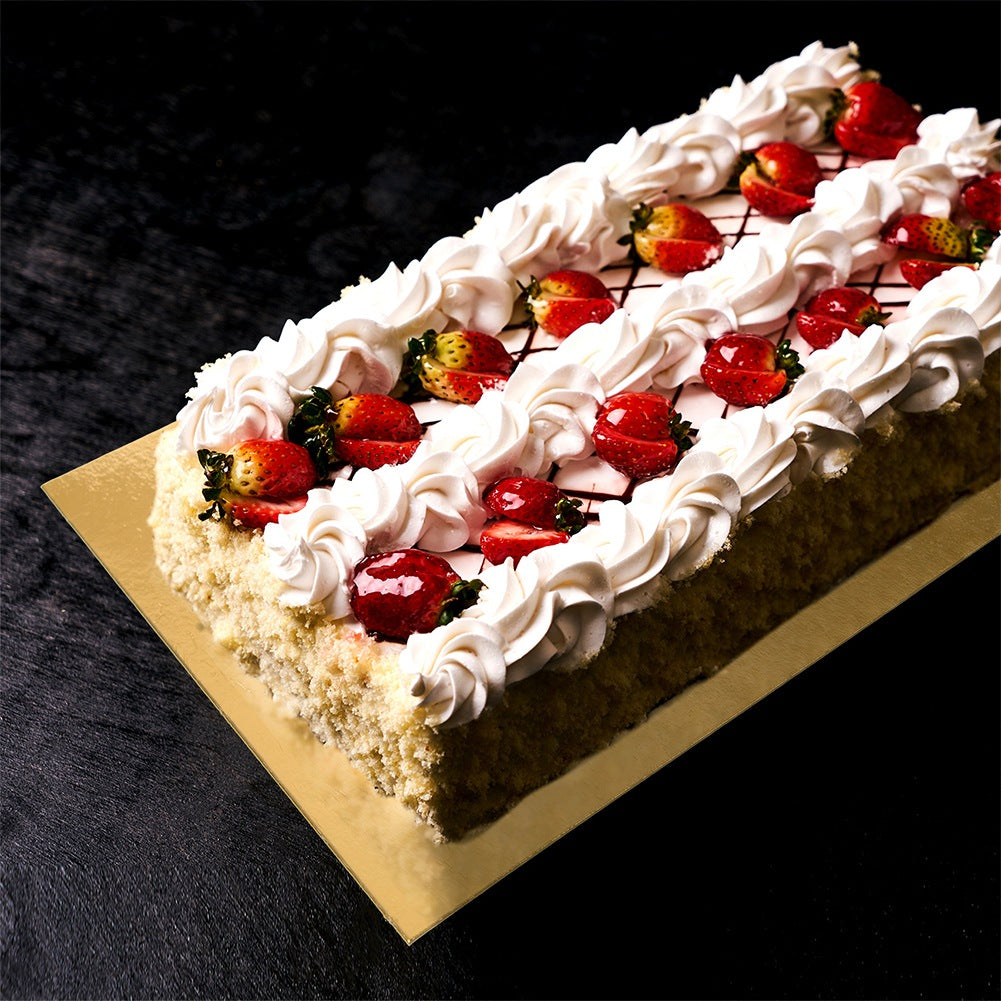 Cake Board, Gold Rectangular 40x30 cm