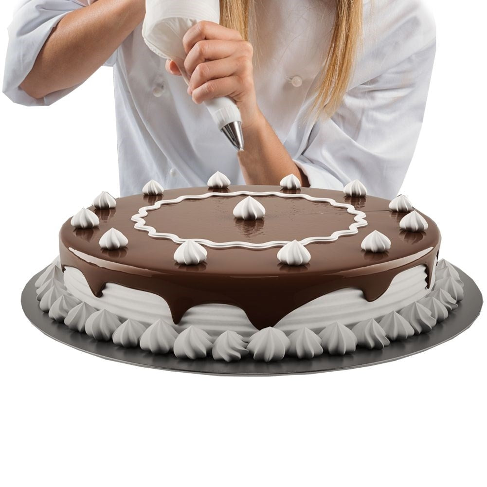 Cake Nozzle Set: 4 Nozzles & 8 Reusable Piping Bags