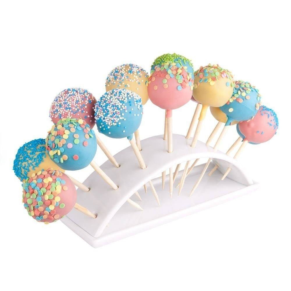 Cake Pop holder in white porcelain with 14 holes for children's parties