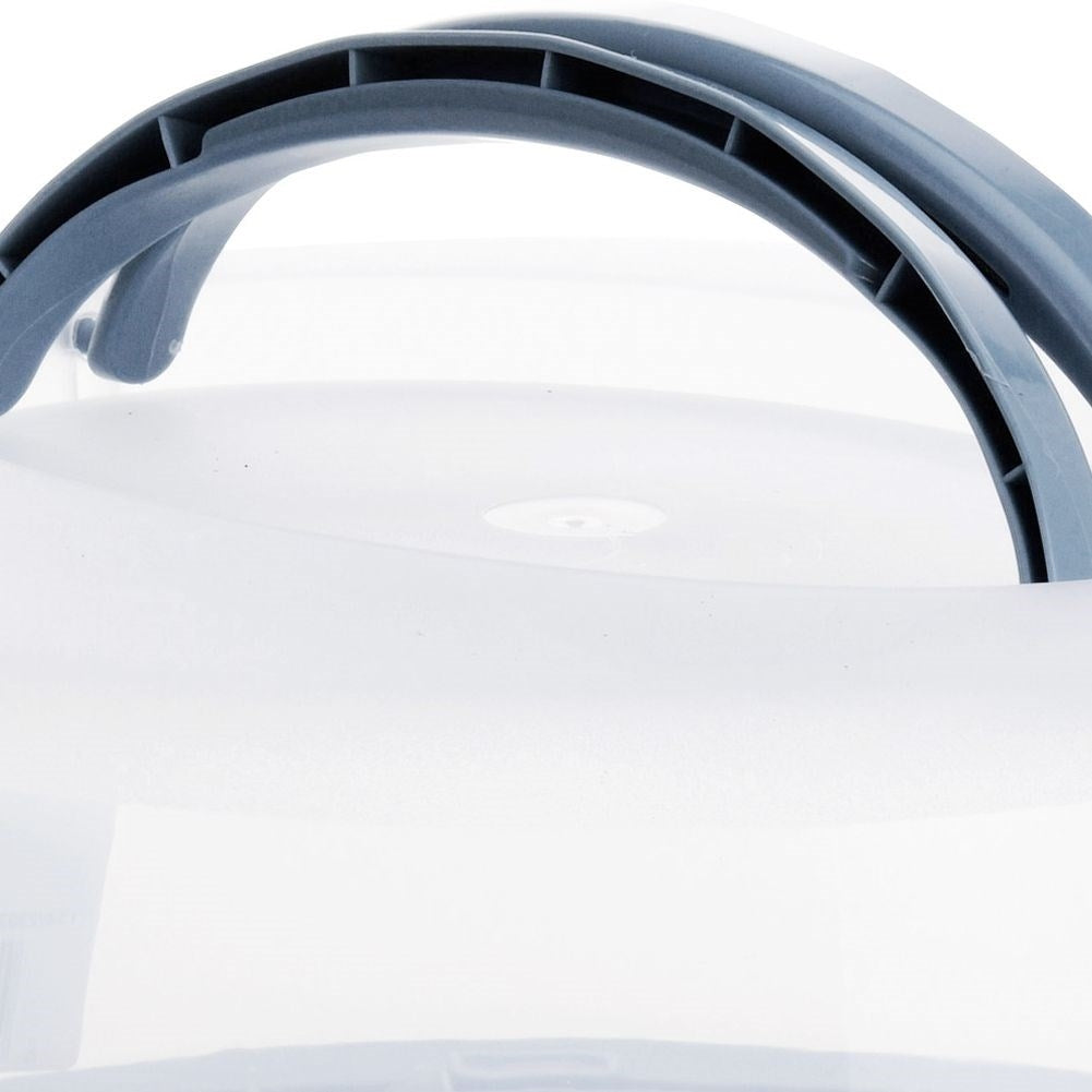 Cake and tear transporter with lid and handle, durable