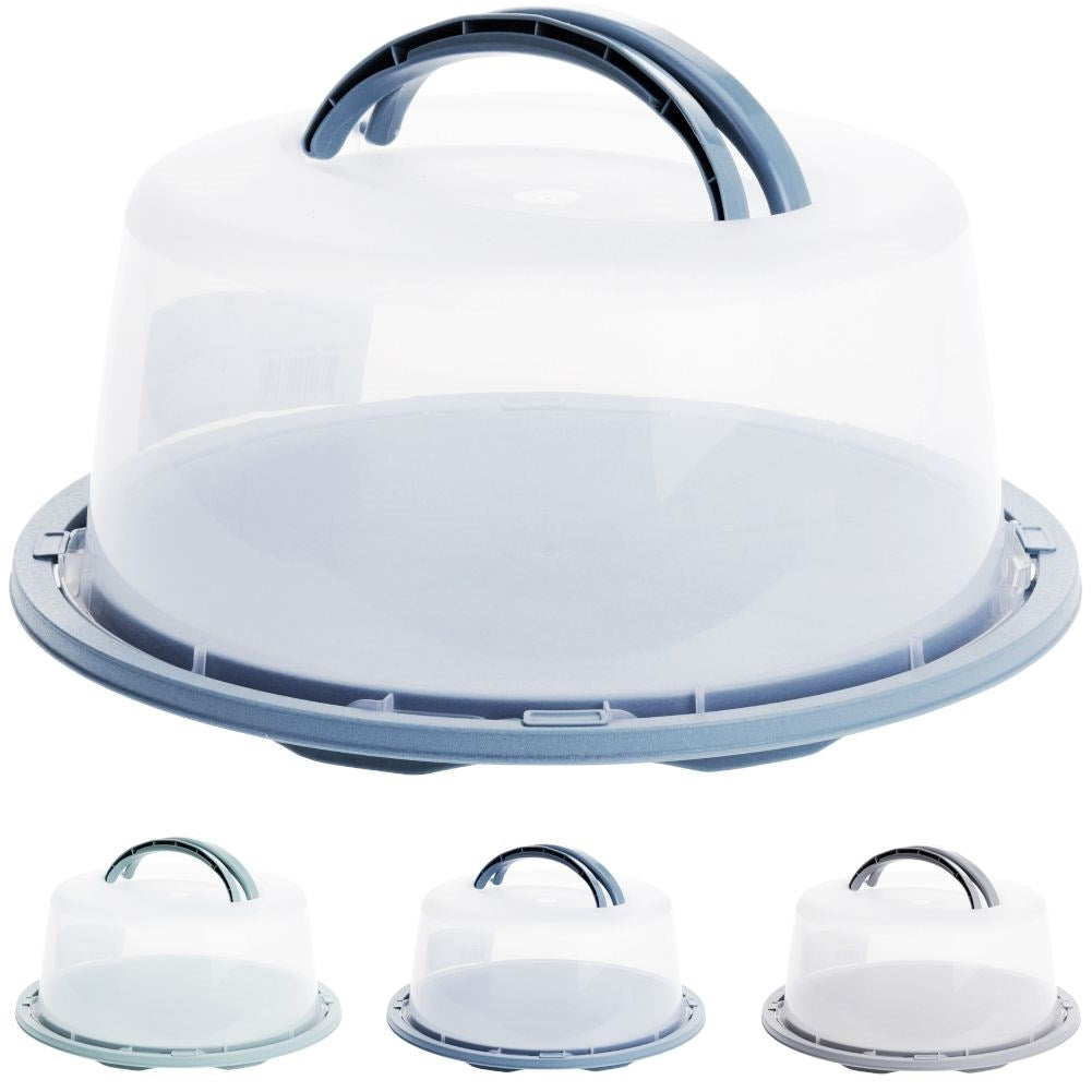 Cake and tear transporter with lid and handle, durable