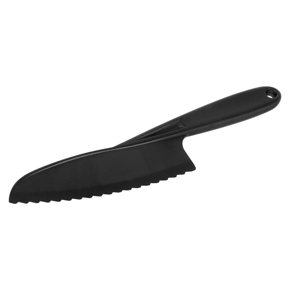 Cake knife with serrated edges, black, BLACKLINE, 24.5 cm