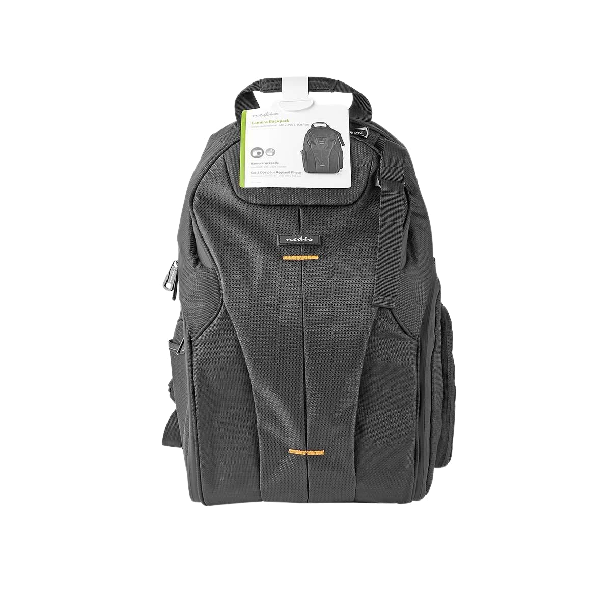 Camera Bag | Backpack | Water repellent | 150 mm | 290 mm | 410 mm | Total number of compartments: 16 | Orange / Black