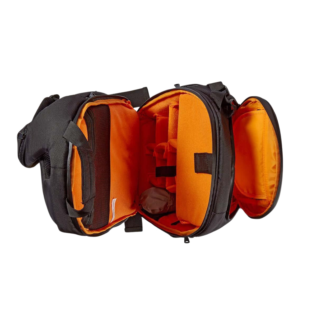 Camera Bag | Backpack | Water repellent | 150 mm | 290 mm | 410 mm | Total number of compartments: 16 | Orange / Black