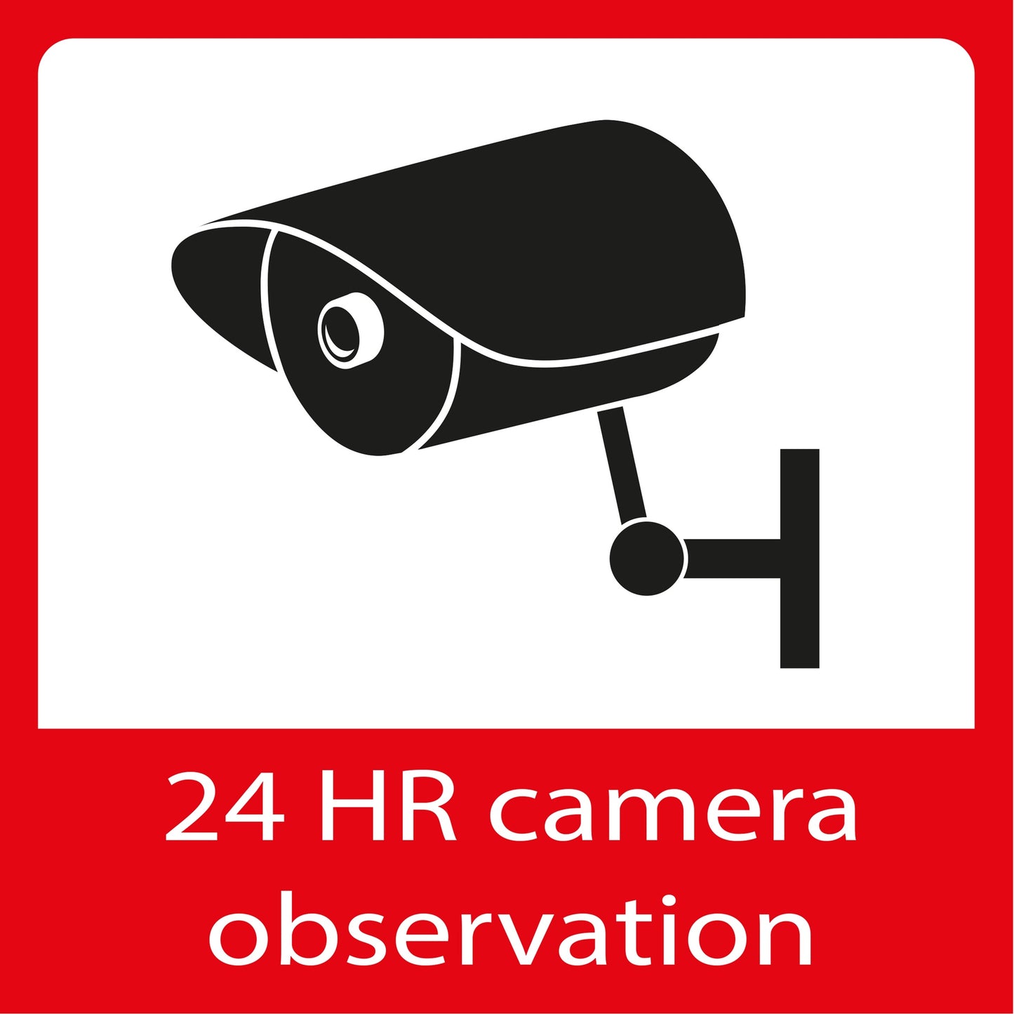 Camera Surveillance Window Stickers Set, 5-Pack
