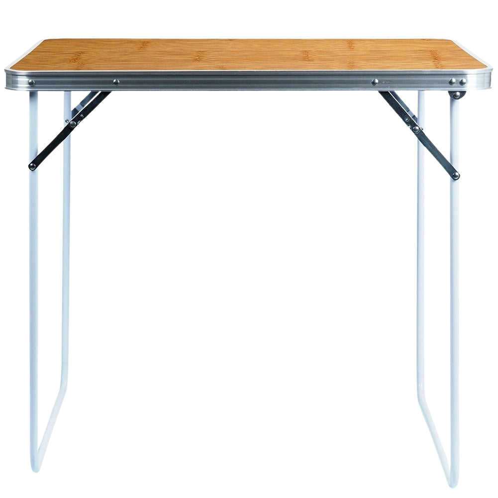 Camping table: Weatherproof, foldable, sturdy metal legs