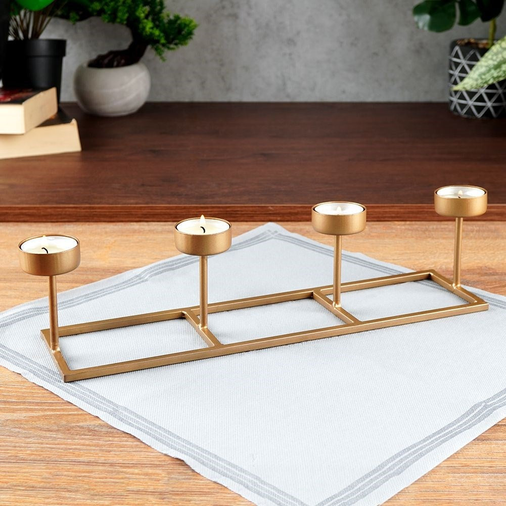 Candlestick for Fyra Tealight in Elegant Gold Shade