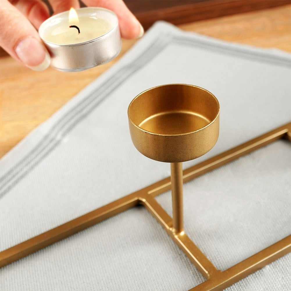 Candlestick for Fyra Tealight in Elegant Gold Shade