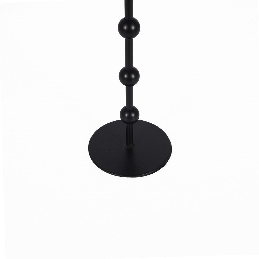 Candlestick in Black Metal for Modern Industrial Style