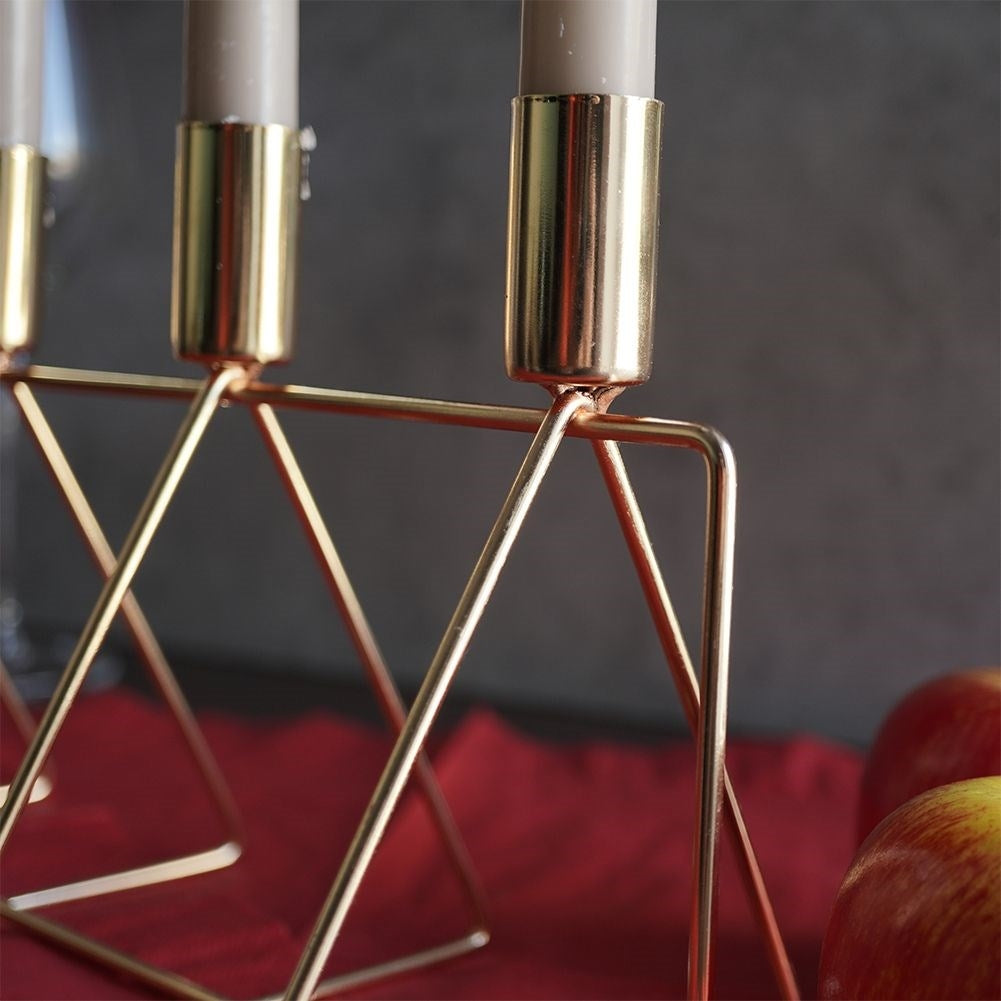 Candlestick in Gold for Four Long Candlesticks