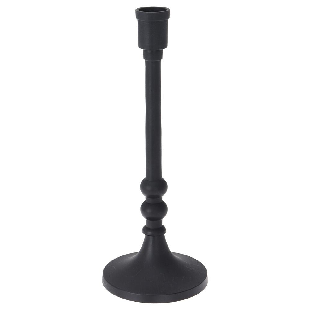 Candlestick in black aluminium: classic, minimalistic LOFT style