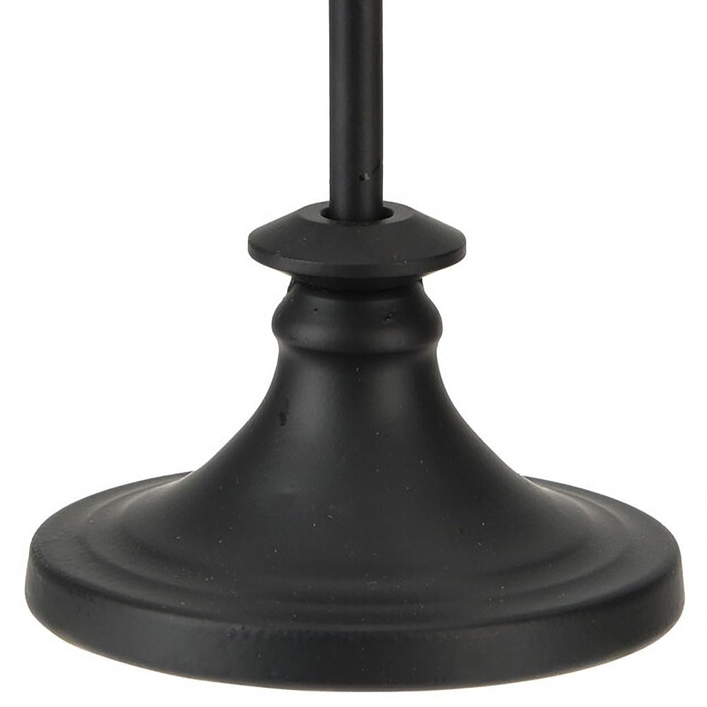 Candlestick in black metal with industrial LOFT design