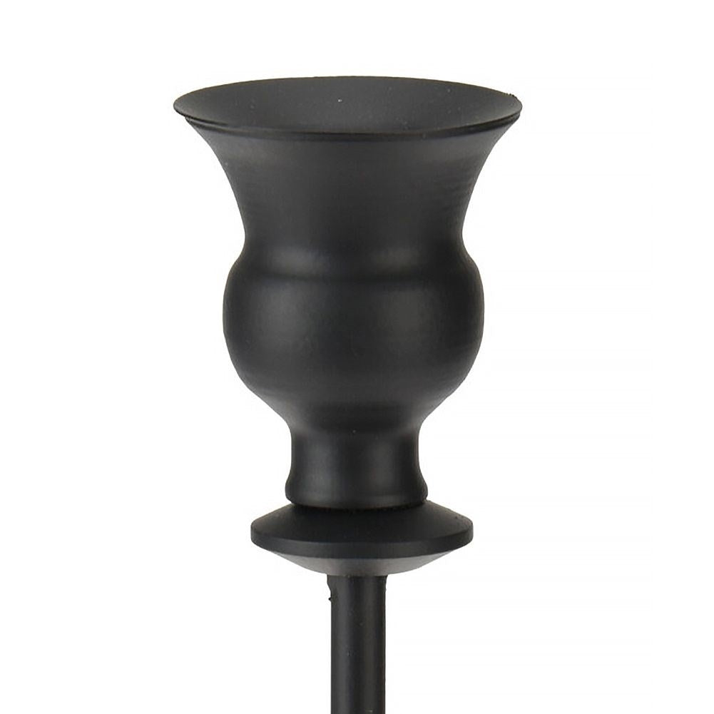 Candlestick in black metal with industrial LOFT design