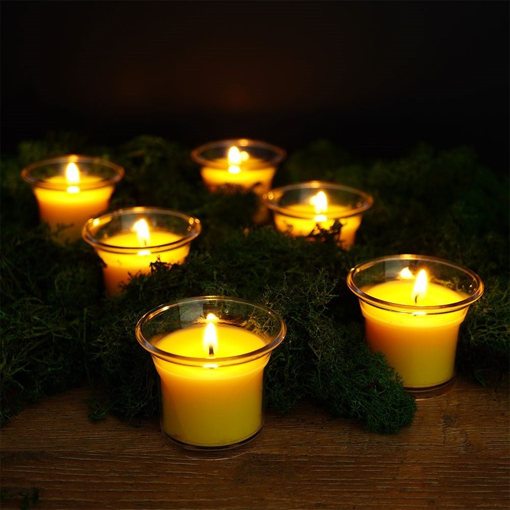 Candle with Essential Oil and Fresh Lemon Scent