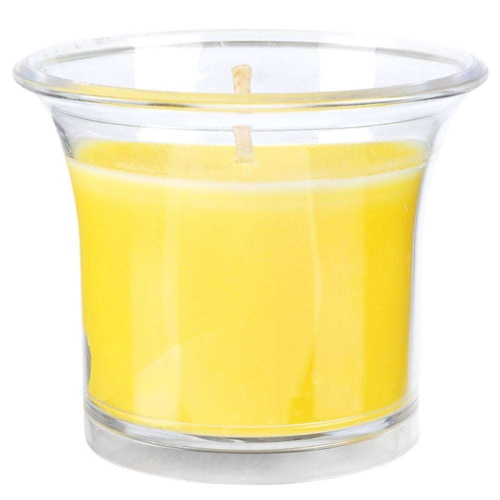 Candle with Essential Oil and Fresh Lemon Scent