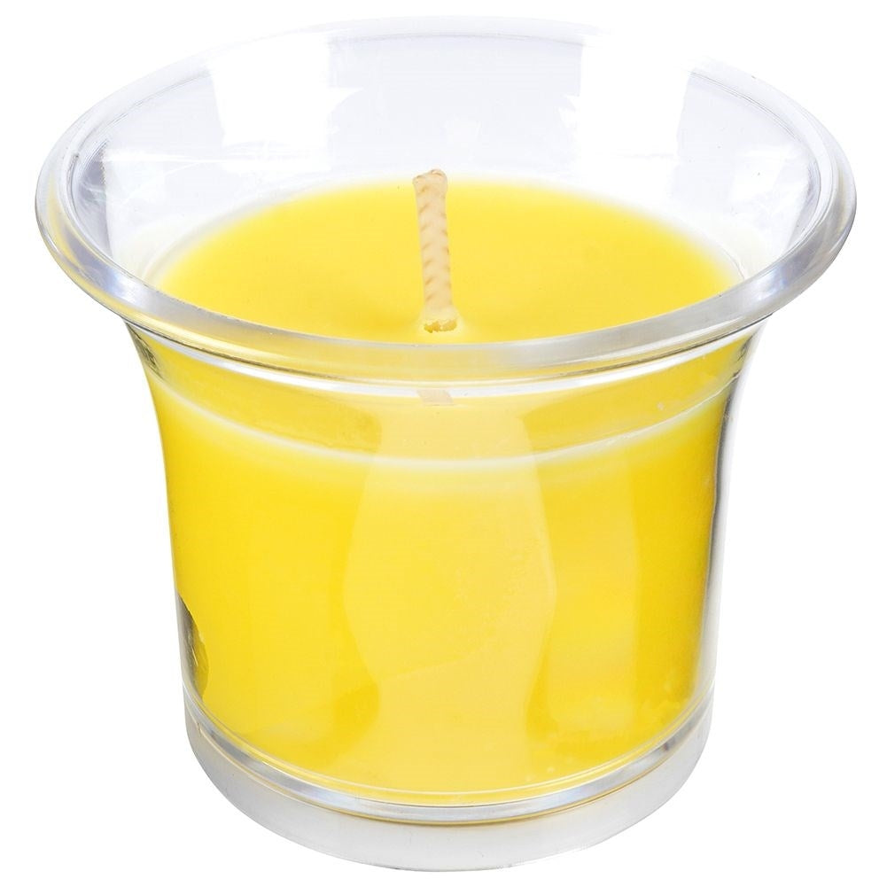 Candle with Essential Oil and Fresh Lemon Scent