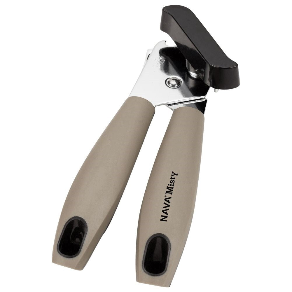 Can opener with non-slip handles, sturdy and durable