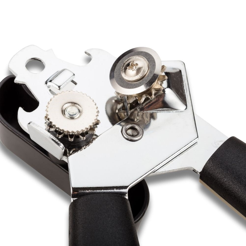 Can opener with non-slip handles, sturdy and durable