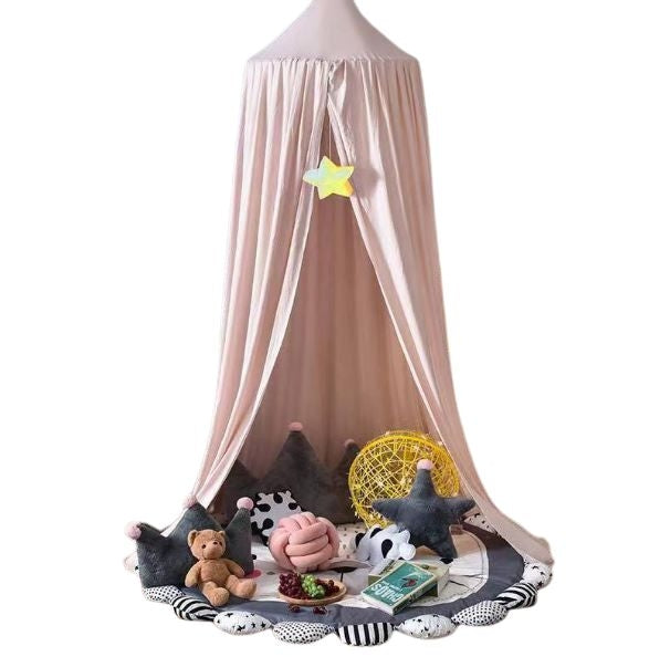 Canopy curtain tipi tent hanging light pink