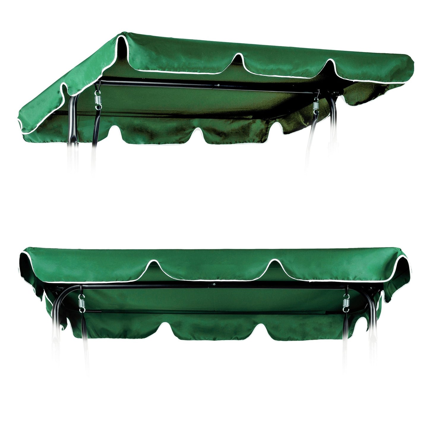 Canopy for garden swing 188 x 110 cm waterproof cover green ModernHome