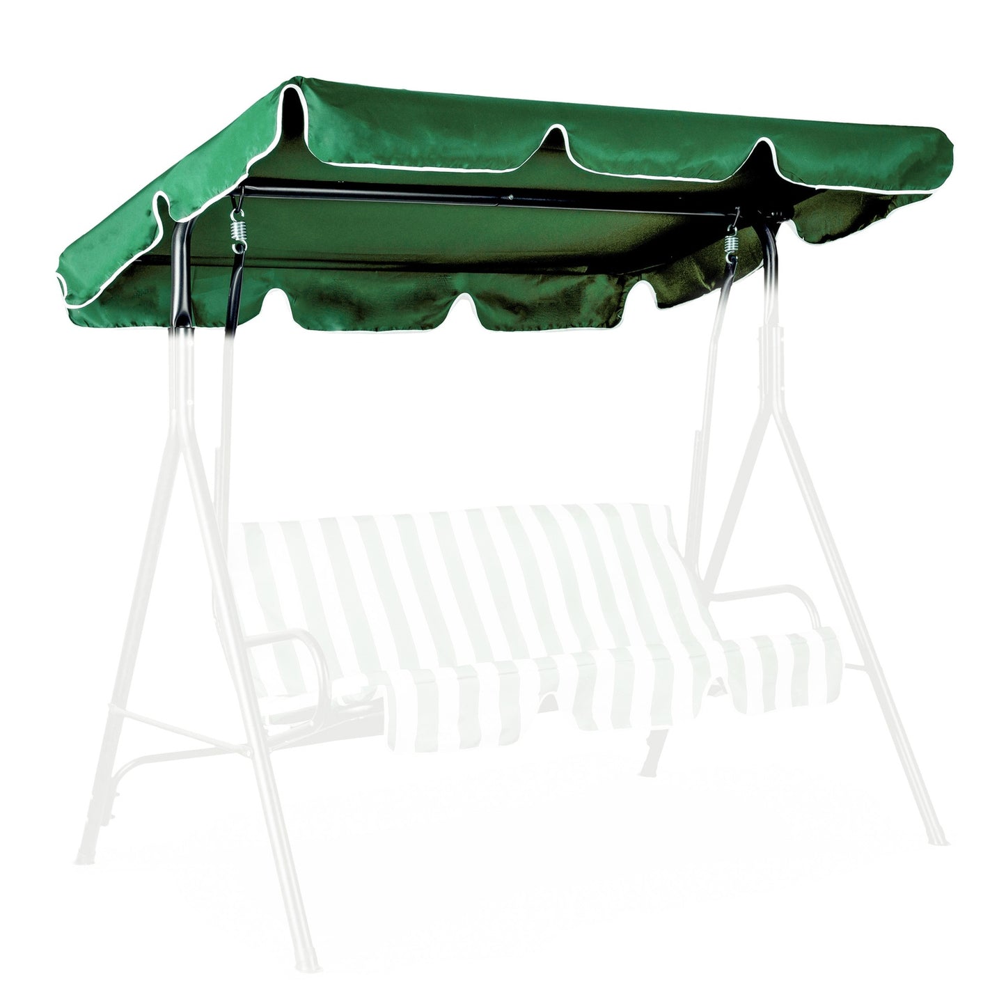 Canopy for garden swing 200 x 120 cm waterproof cover green MultiGarden