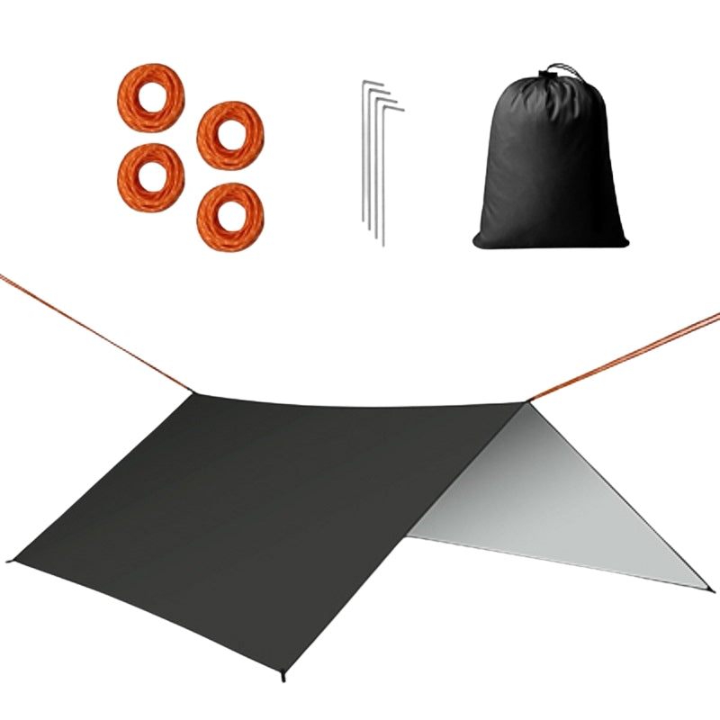 Canopy tarpaulin tent over hammock 300cm black