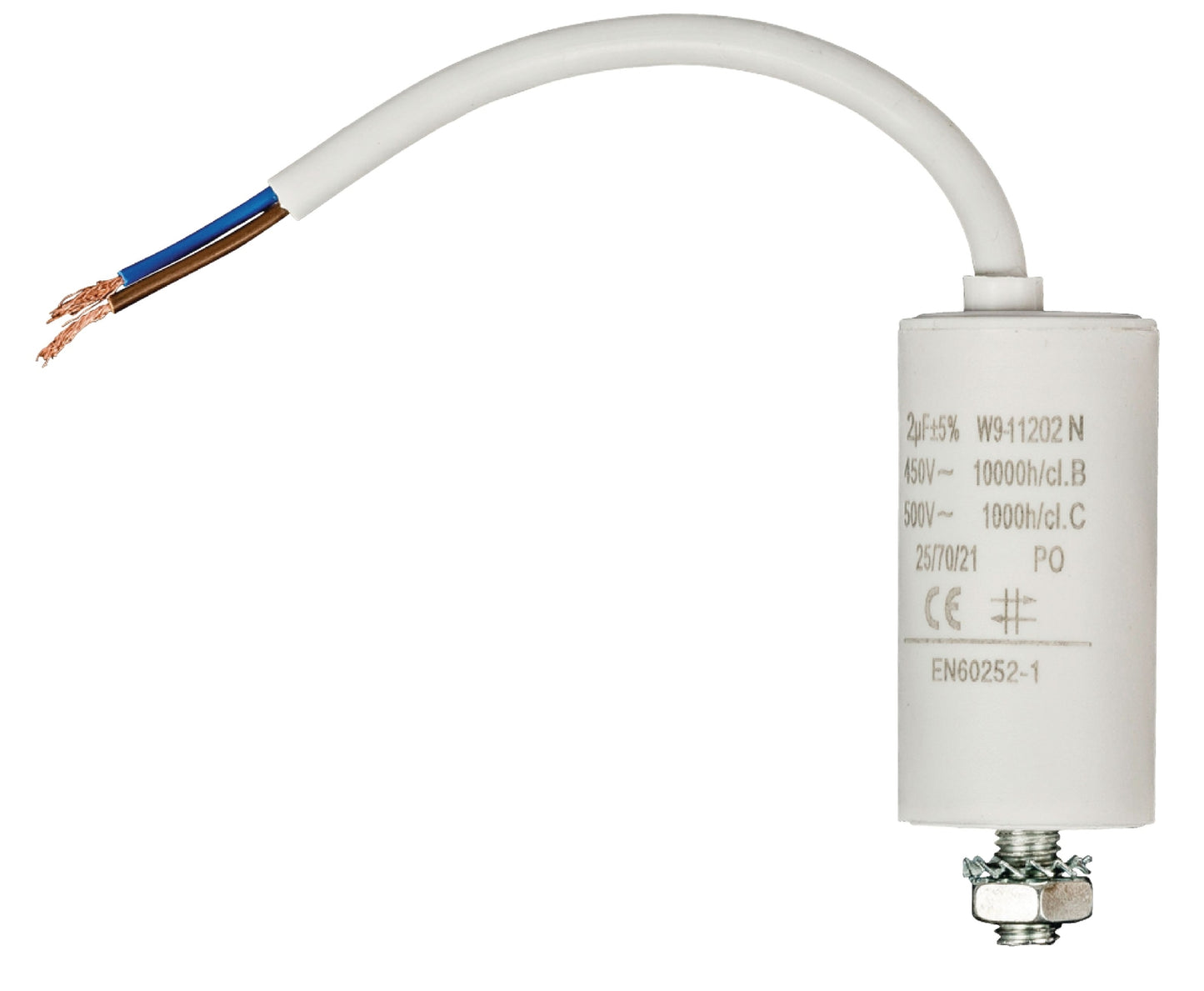 Capacitor 450V + Cable 2.0uf / 450 V + Cable