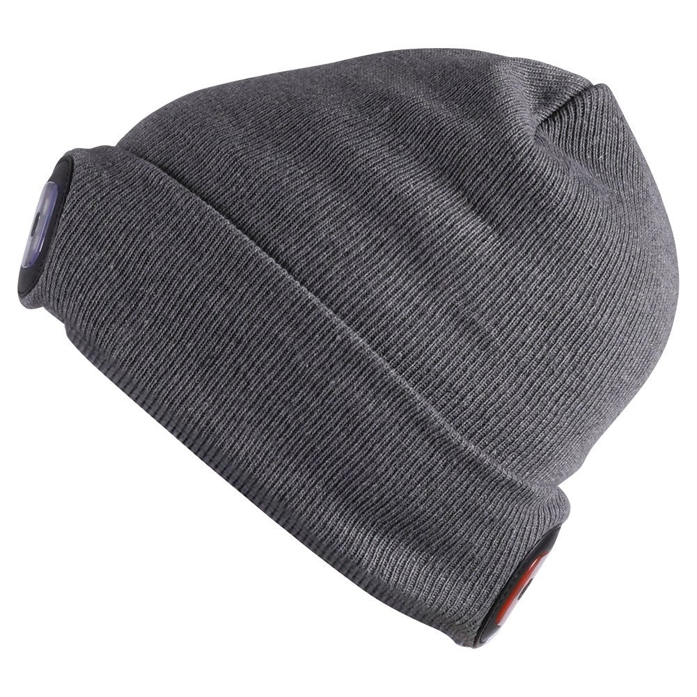 Cap with LED lights: white and red for visibility
