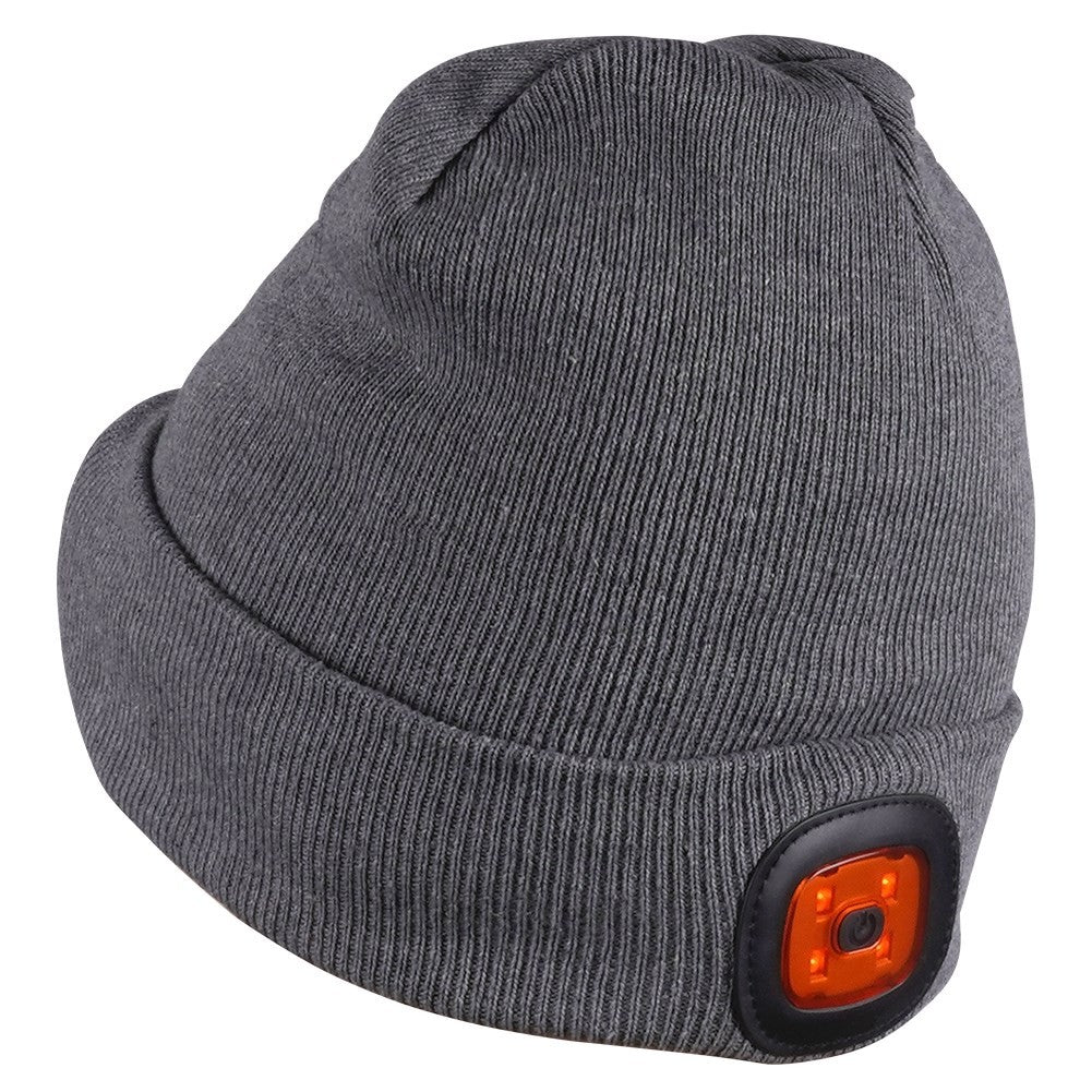 Cap with LED lights: white and red for visibility