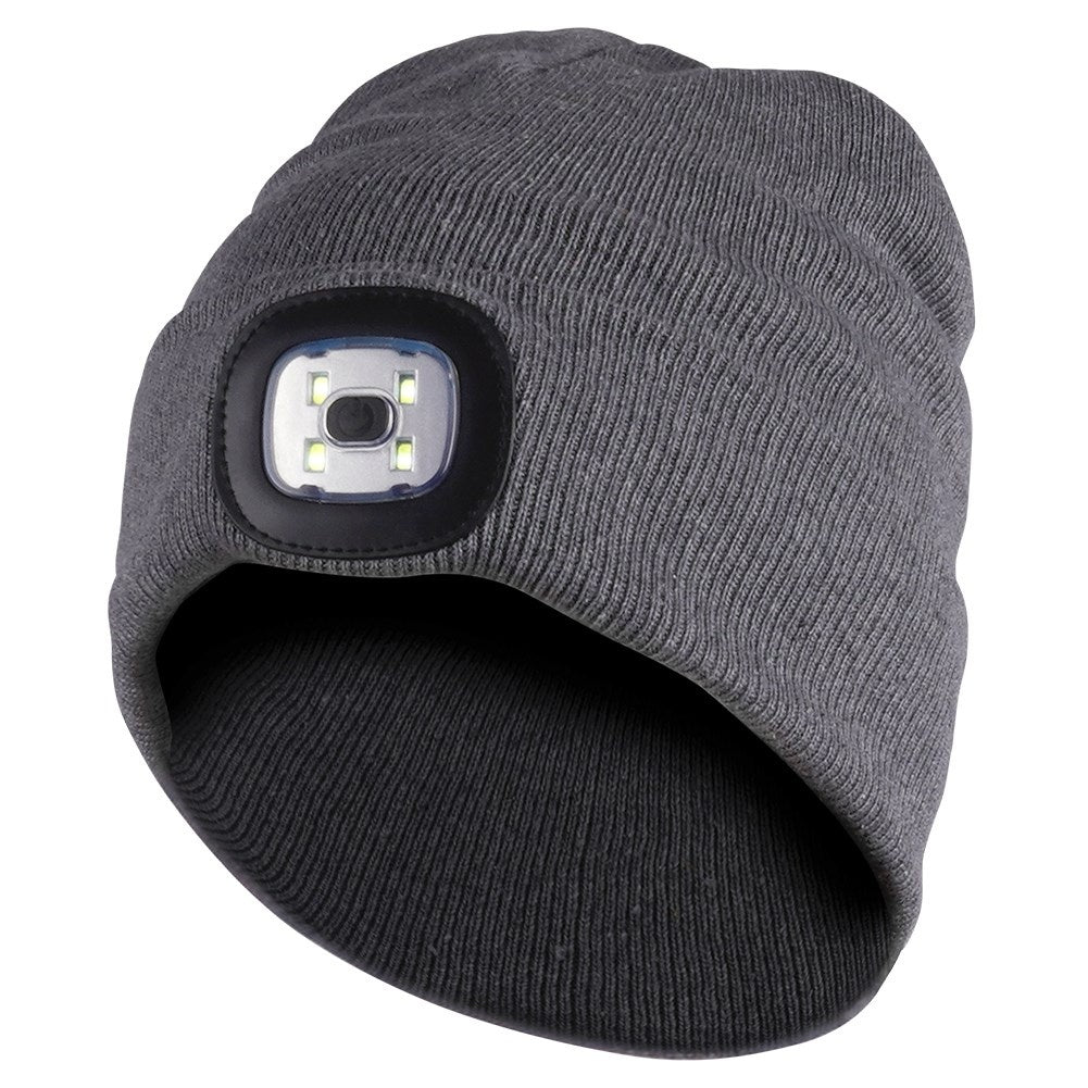 Cap with LED lights: white and red for visibility