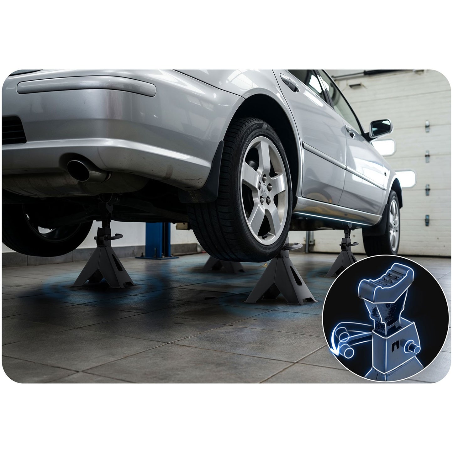 Car Jack Stands, Workshop, 2 Pieces