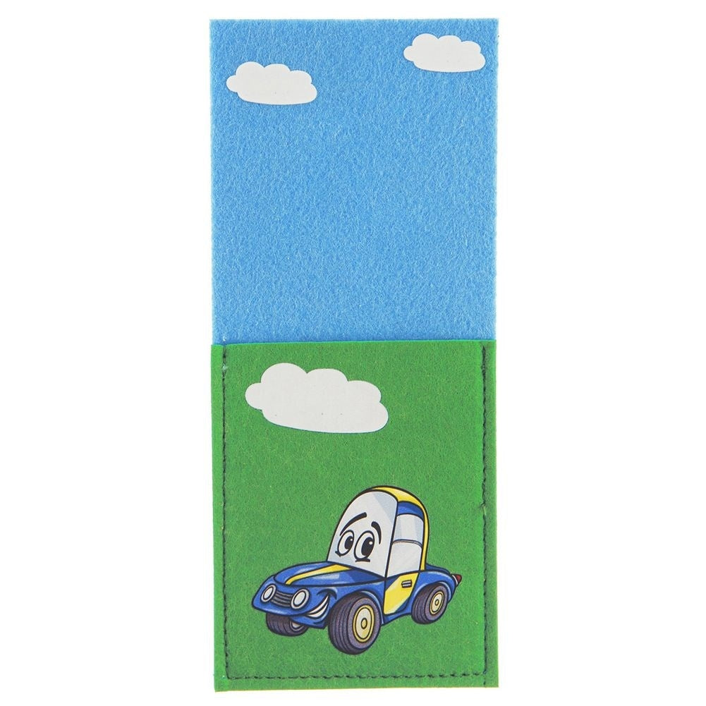 Car Motif Felt Cutlery Cover - Encourages independent eating