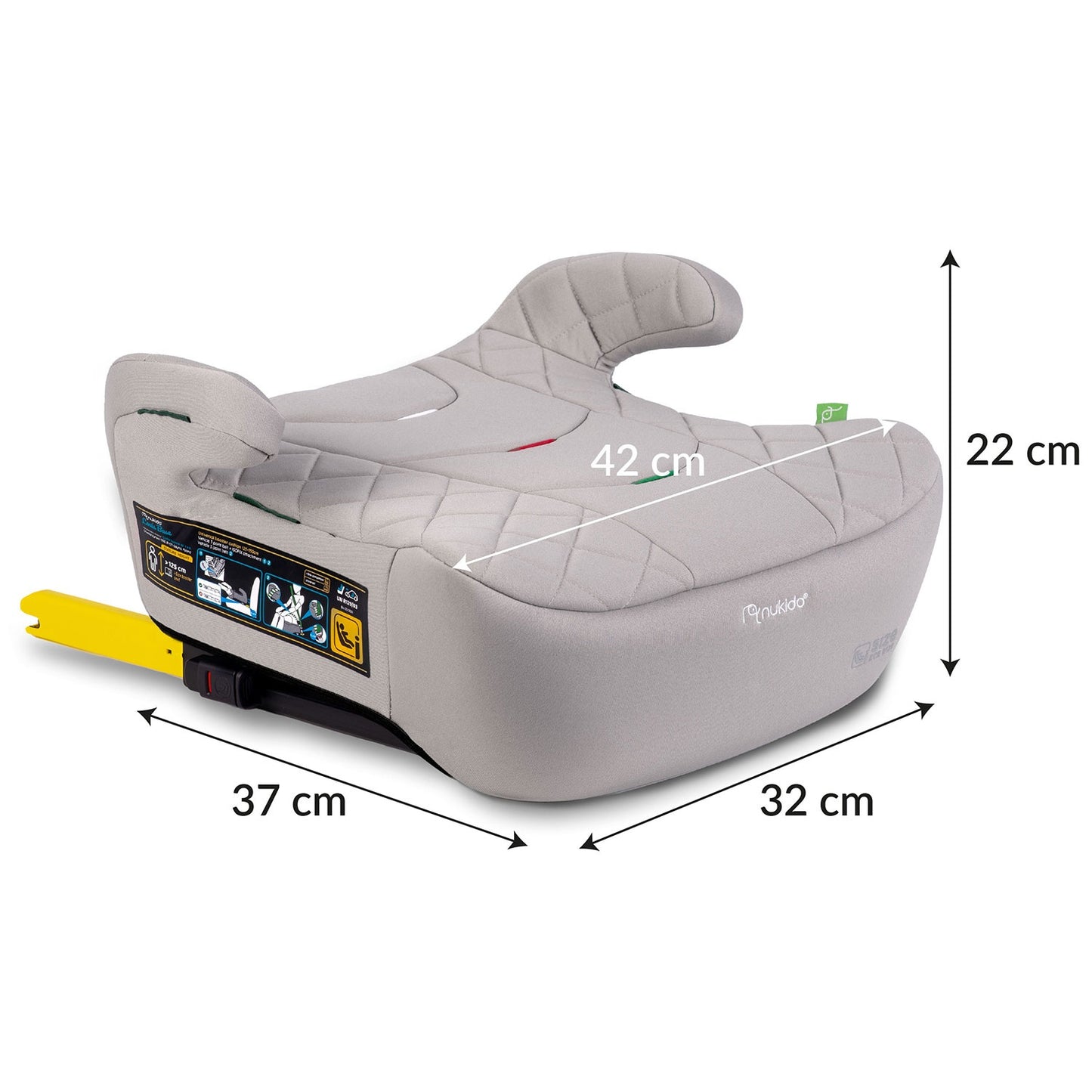 Car Seat Booster, Isofix, 22-36 kg, Adjustable