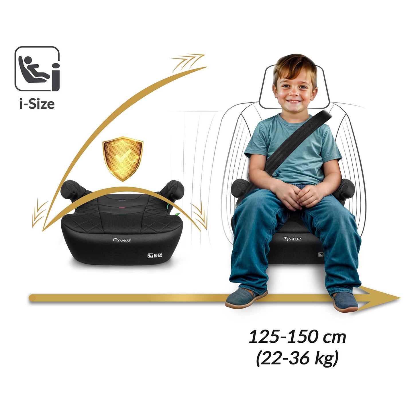 Car Seat Booster, Isofix 22-36 kg