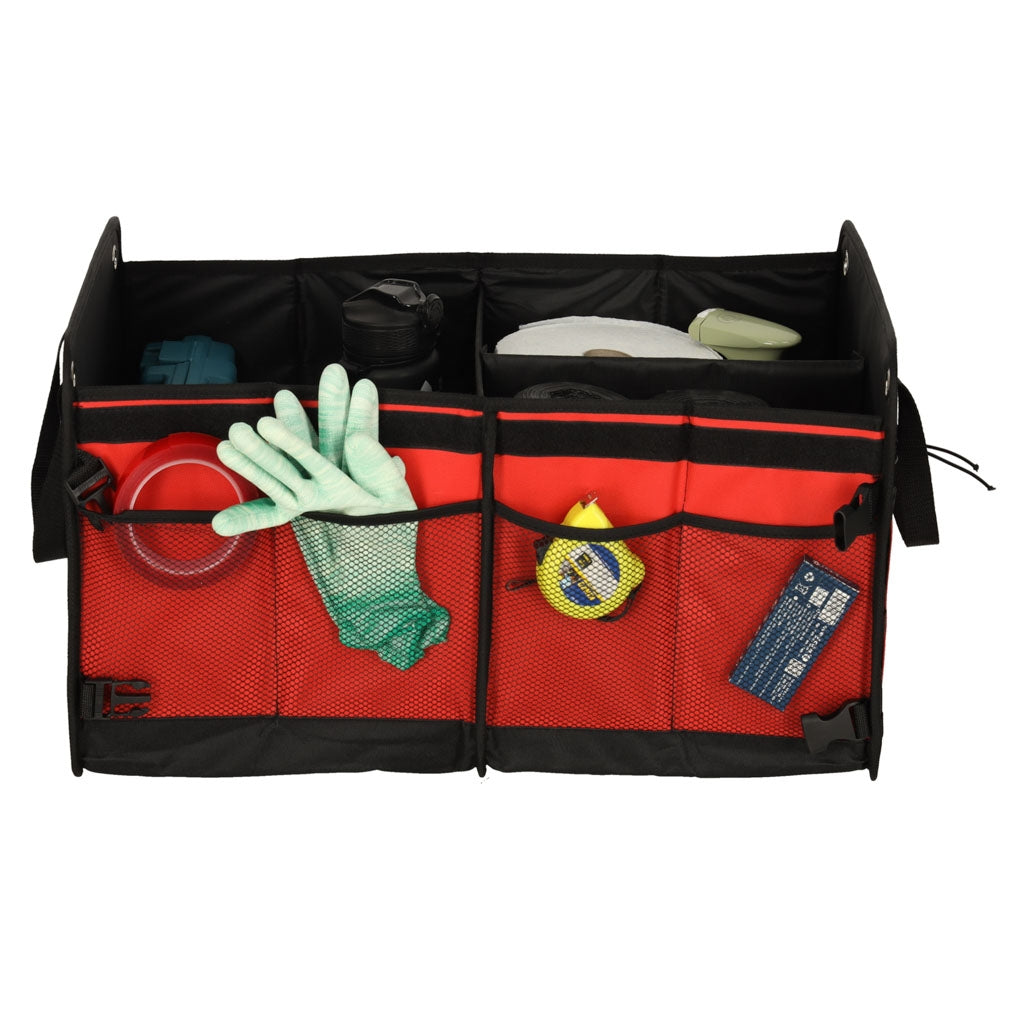 Car Trunk Organizer, Black/Red, 58x37x32 cm