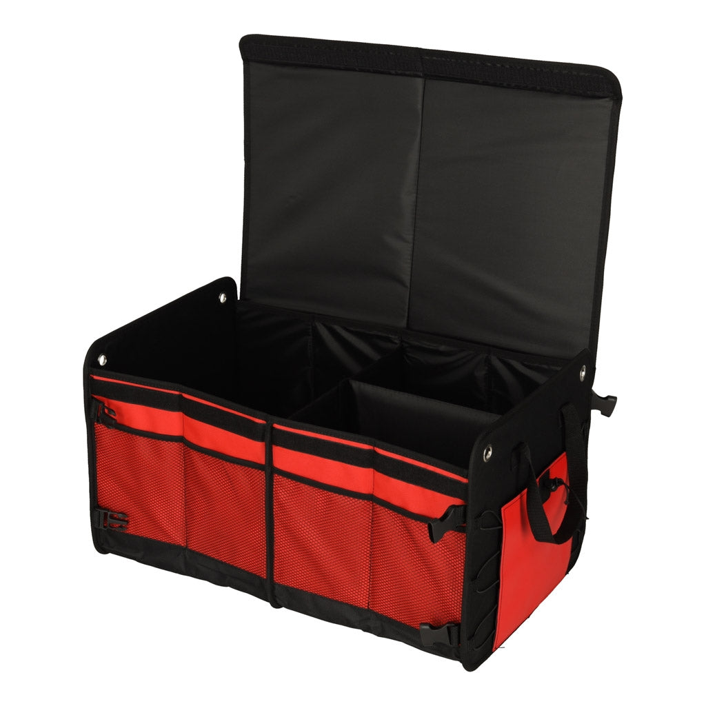Car Trunk Organizer, Black/Red, 58x37x32 cm