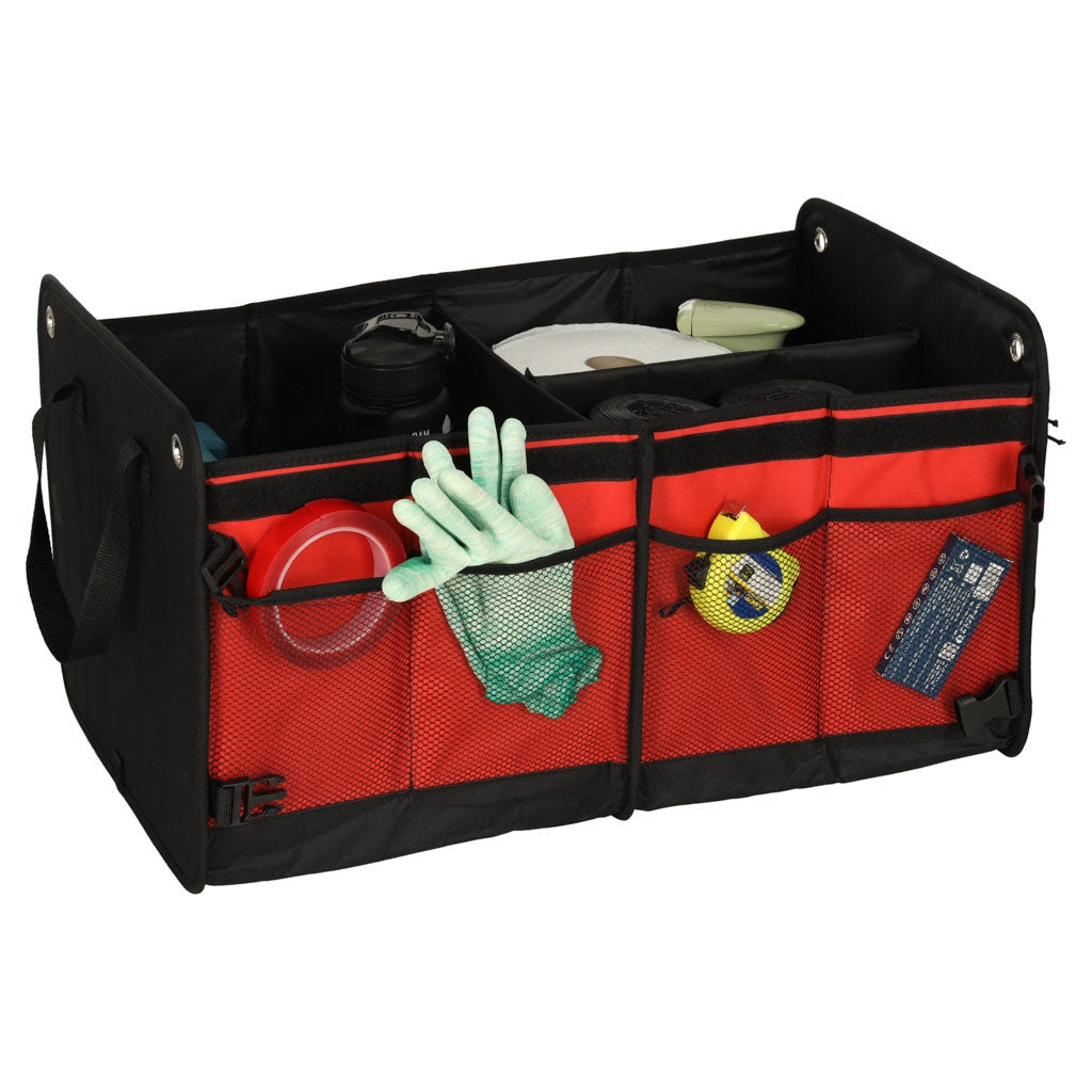 Car Trunk Organizer, Black/Red, 58x37x32 cm