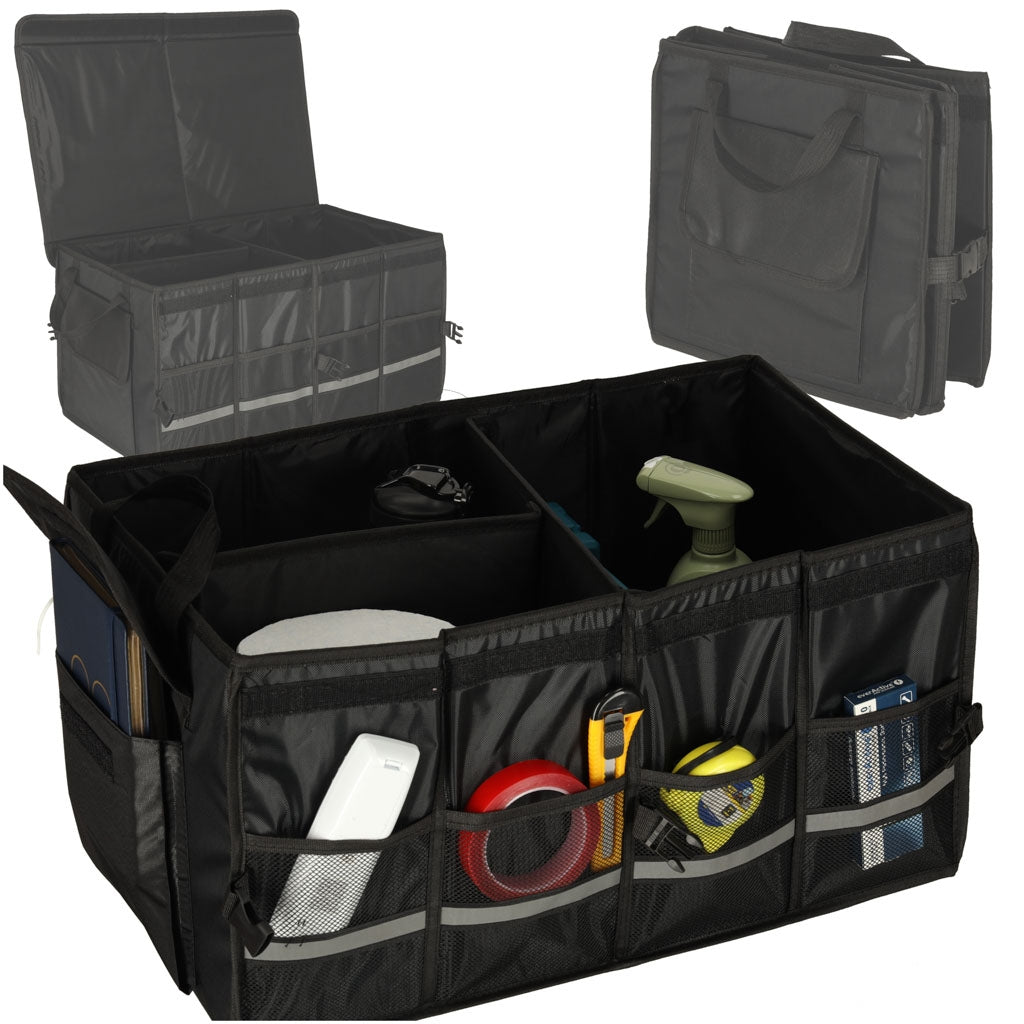 Car Trunk Organizer with Reflectors, 60x35x30 cm