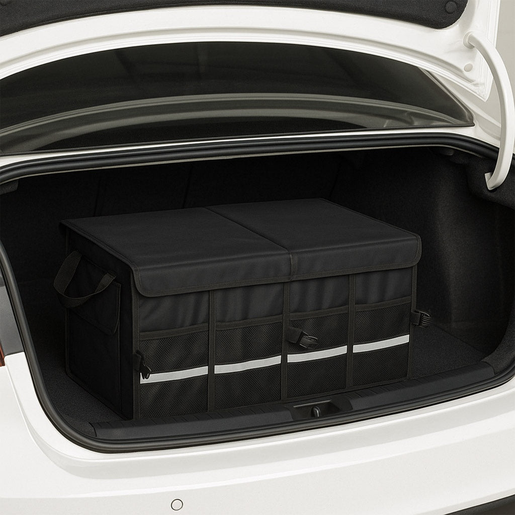 Car Trunk Organizer with Reflectors, 60x35x30 cm