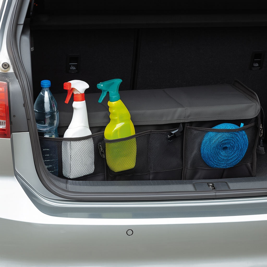 Car Trunk Organizer with Thermal Bag, 37x76x32cm