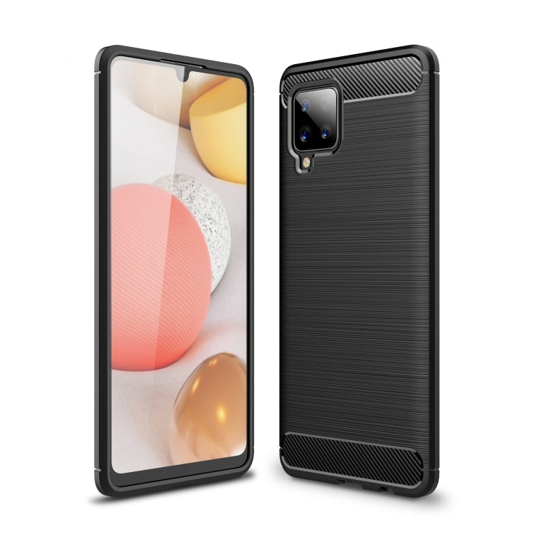Carbon Fiber Cover for Samsung Galaxy A42 5G - Black